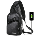 Bolso Cruzado de Cuero Unisex