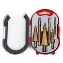 Kit Completo 6 Brocas Escalonadas de Titanio