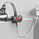 Linterna Frontal Recargable USB con Zoom de Alta Potencia