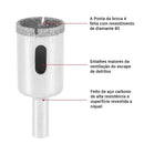 Kit 10 Brocas Diamantadas para Vidrio y Cerámica
